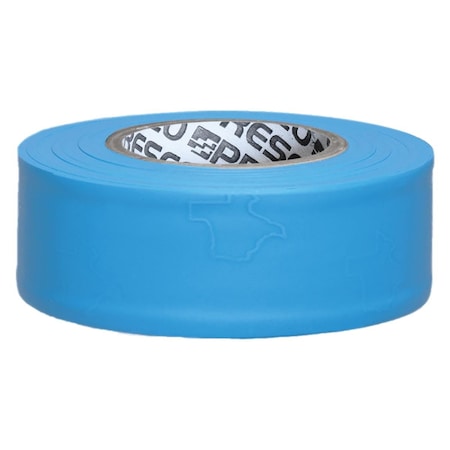 Presco Flagging Tape, Fluorescent Blue, 1-3/16" Wide x 150' Length, PVC, 3 mil TXBG-373